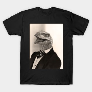 Gentleman Velociraptor having a Laugh T-Shirt